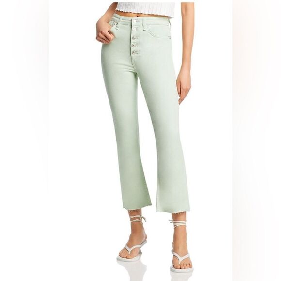 Rag & Bone Casey High Rise Ankle Flare Jeans Women's in pastel green. 30 - Picture 1 of 1